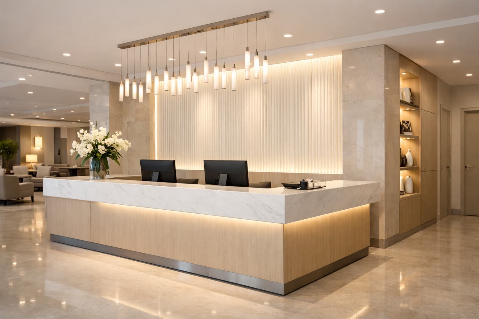 Premium reception area of our entertainment venue